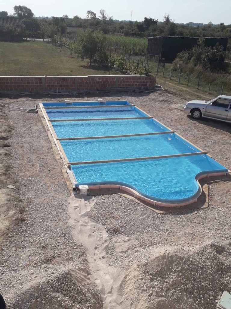 Ugradjeni Aquapur bazen pre završnih radova